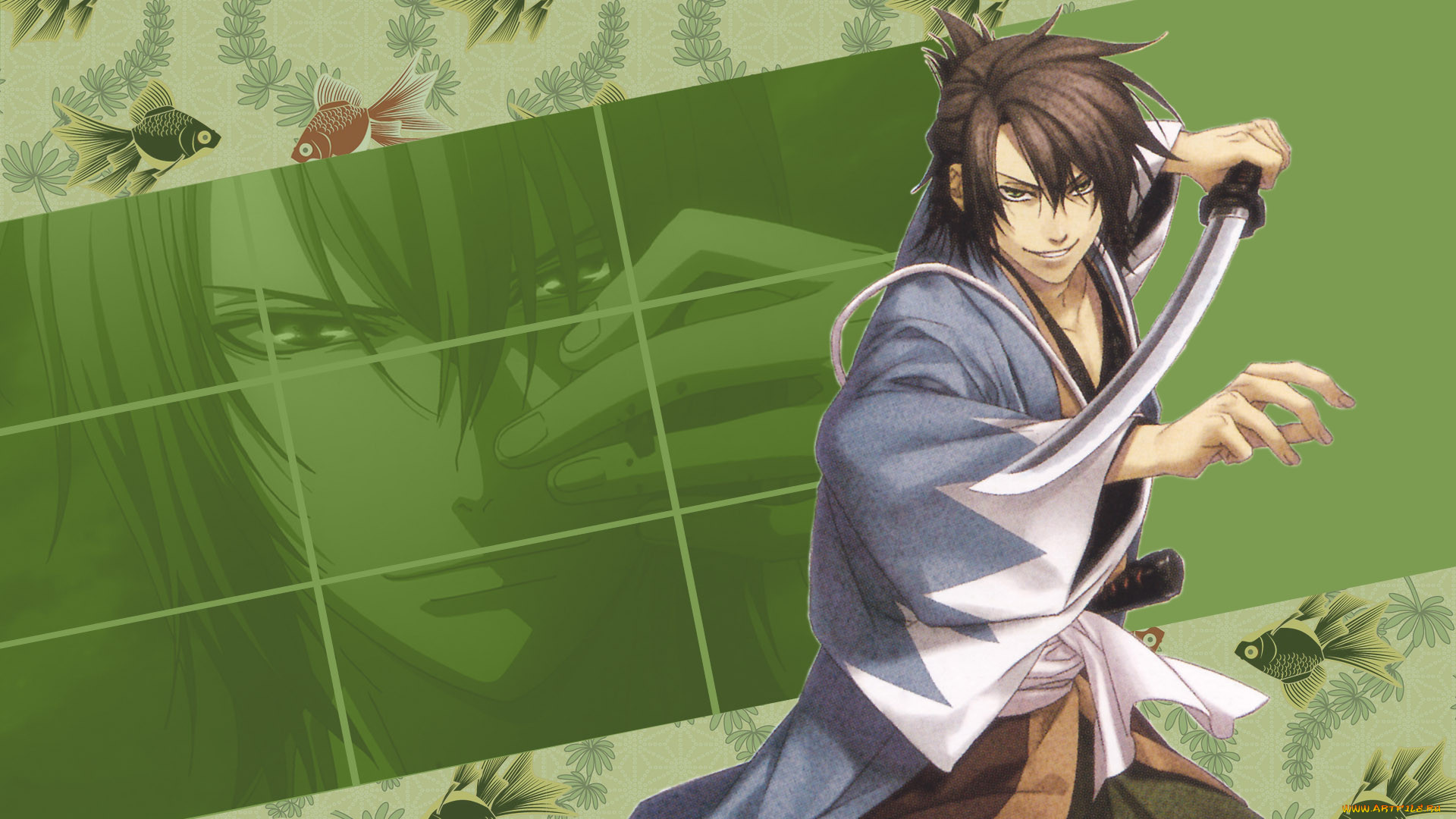 Обои Аниме Hakuouki, обои для рабочего стола, фотографии аниме, hakuoki,  стойка, меч, парень, фон Обои для рабочего стола, скачать обои картинки  заставки на рабочий стол.